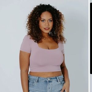 NWT Klassy Network Square Neck Brami Croptop